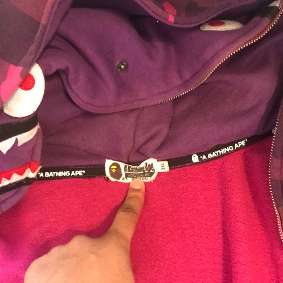 I am selling a BAPE hoodie it’s purple and it’s a 3xl